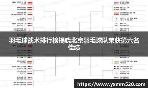 羽毛球战术排行榜揭晓北京羽毛球队荣获第六名佳绩